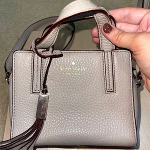 Kate spade mini grey crossbody bag